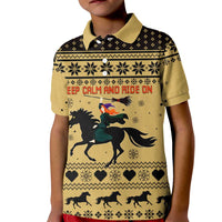 Horse Lover Christmas Christmas Kid Polo Shirt Xmas Holiday Patterns - Wonder Print Shop