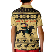 Horse Lover Christmas Christmas Kid Polo Shirt Xmas Holiday Patterns - Wonder Print Shop
