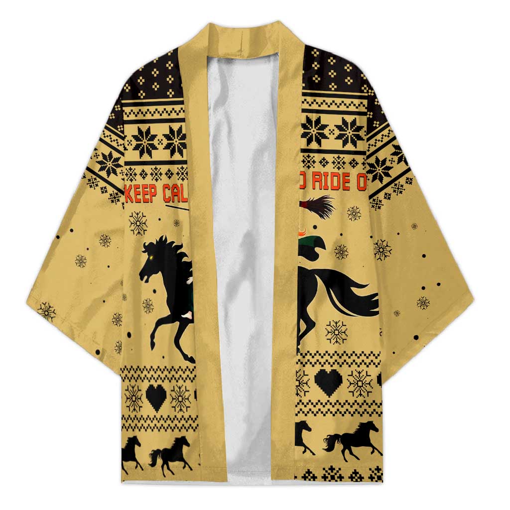 Horse Lover Christmas Christmas Kimono Xmas Holiday Patterns - Wonder Print Shop
