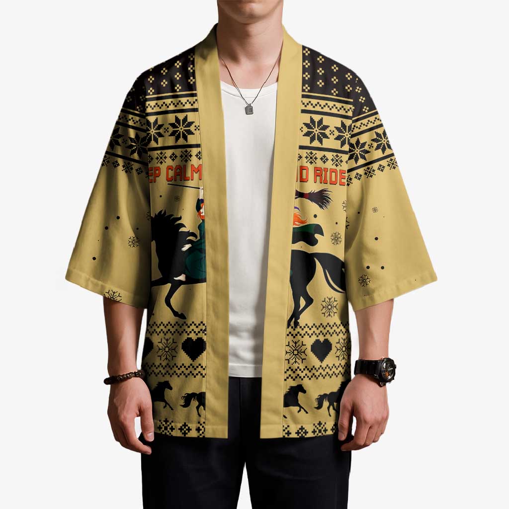 Horse Lover Christmas Christmas Kimono Xmas Holiday Patterns - Wonder Print Shop