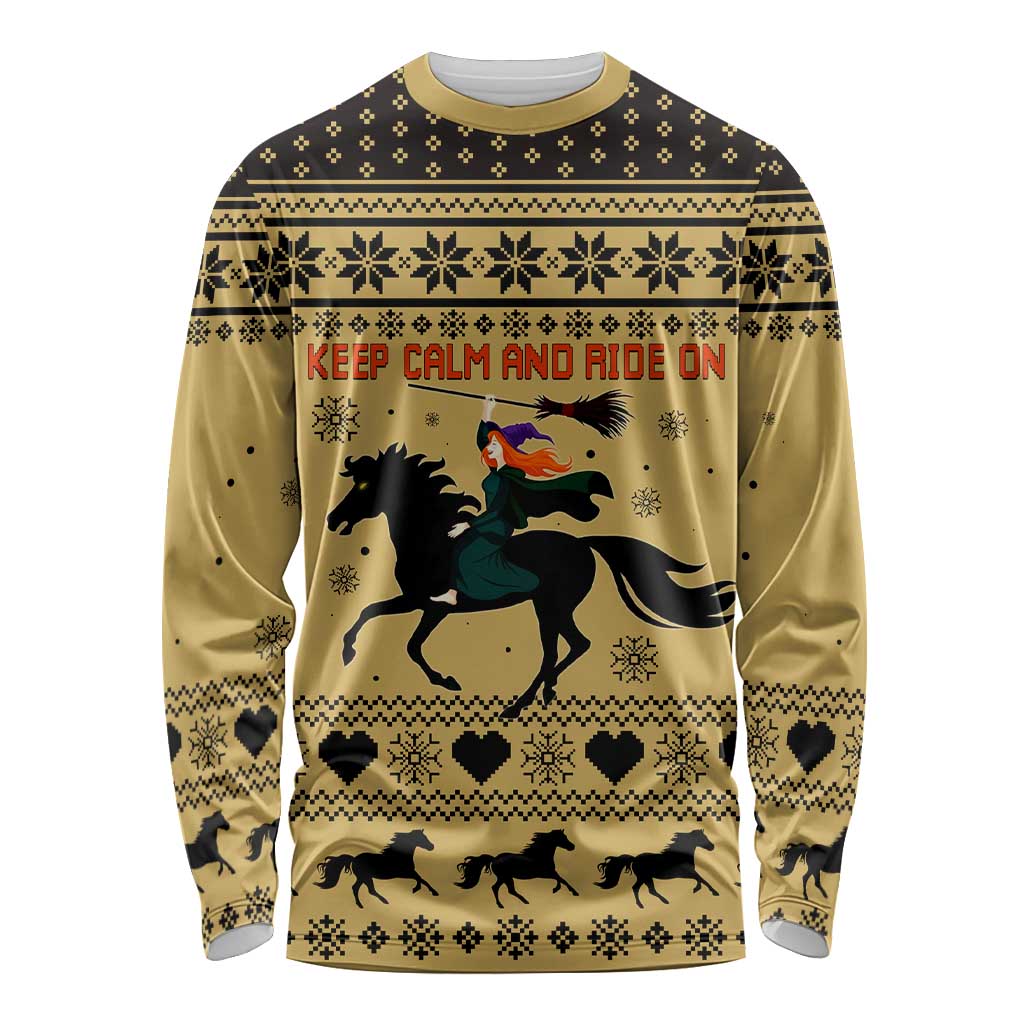 Horse Lover Christmas Christmas Long Sleeve Shirt Xmas Holiday Patterns - Wonder Print Shop