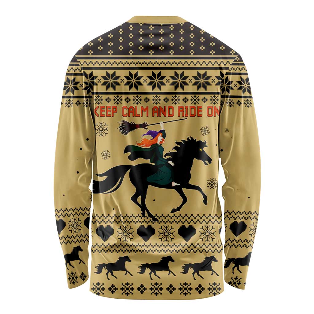 Horse Lover Christmas Christmas Long Sleeve Shirt Xmas Holiday Patterns - Wonder Print Shop