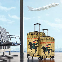 Horse Lover Christmas Christmas Luggage Cover Xmas Holiday Patterns - Wonder Print Shop