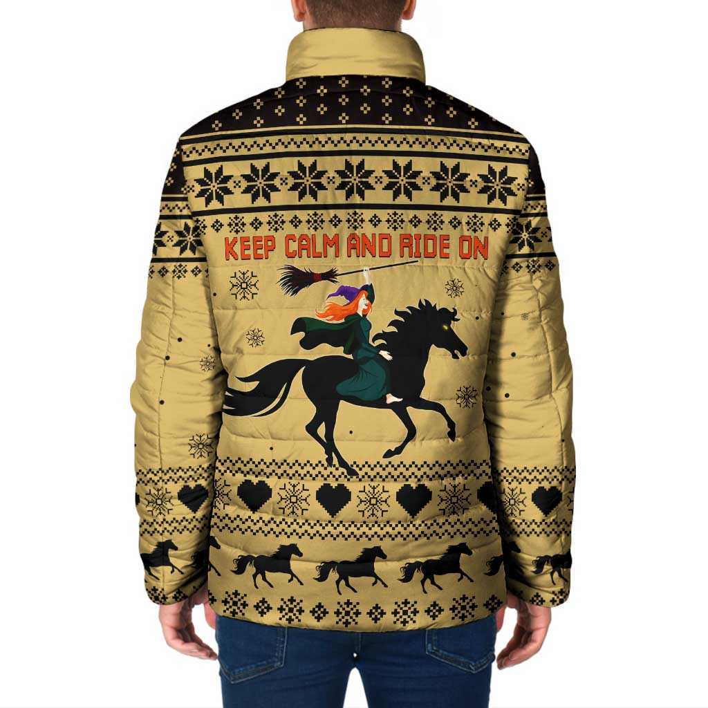 Horse Lover Christmas Christmas Padded Jacket Xmas Holiday Patterns - Wonder Print Shop
