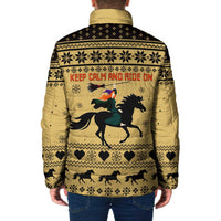 Horse Lover Christmas Christmas Padded Jacket Xmas Holiday Patterns - Wonder Print Shop