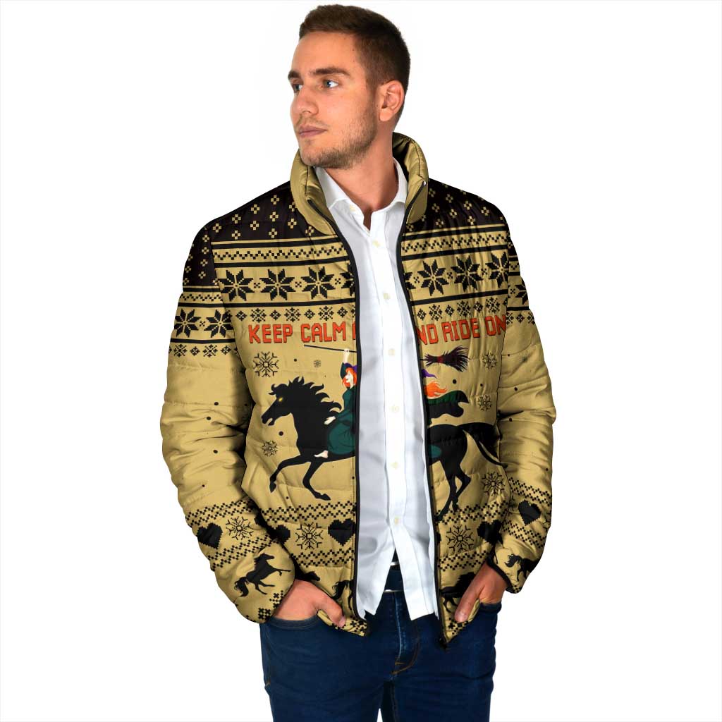 Horse Lover Christmas Christmas Padded Jacket Xmas Holiday Patterns - Wonder Print Shop