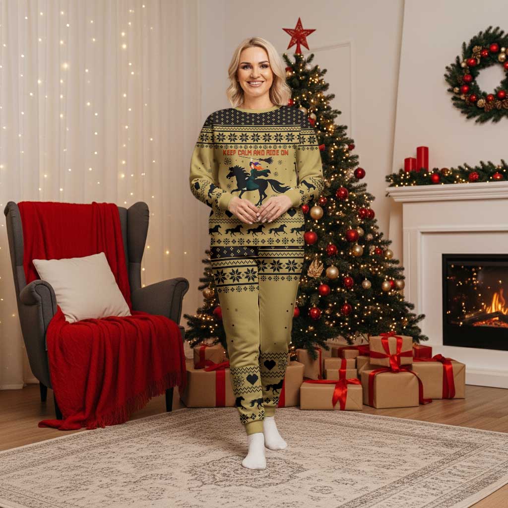 Horse Lover Christmas Christmas Pajama Set Xmas Holiday Patterns - Wonder Print Shop