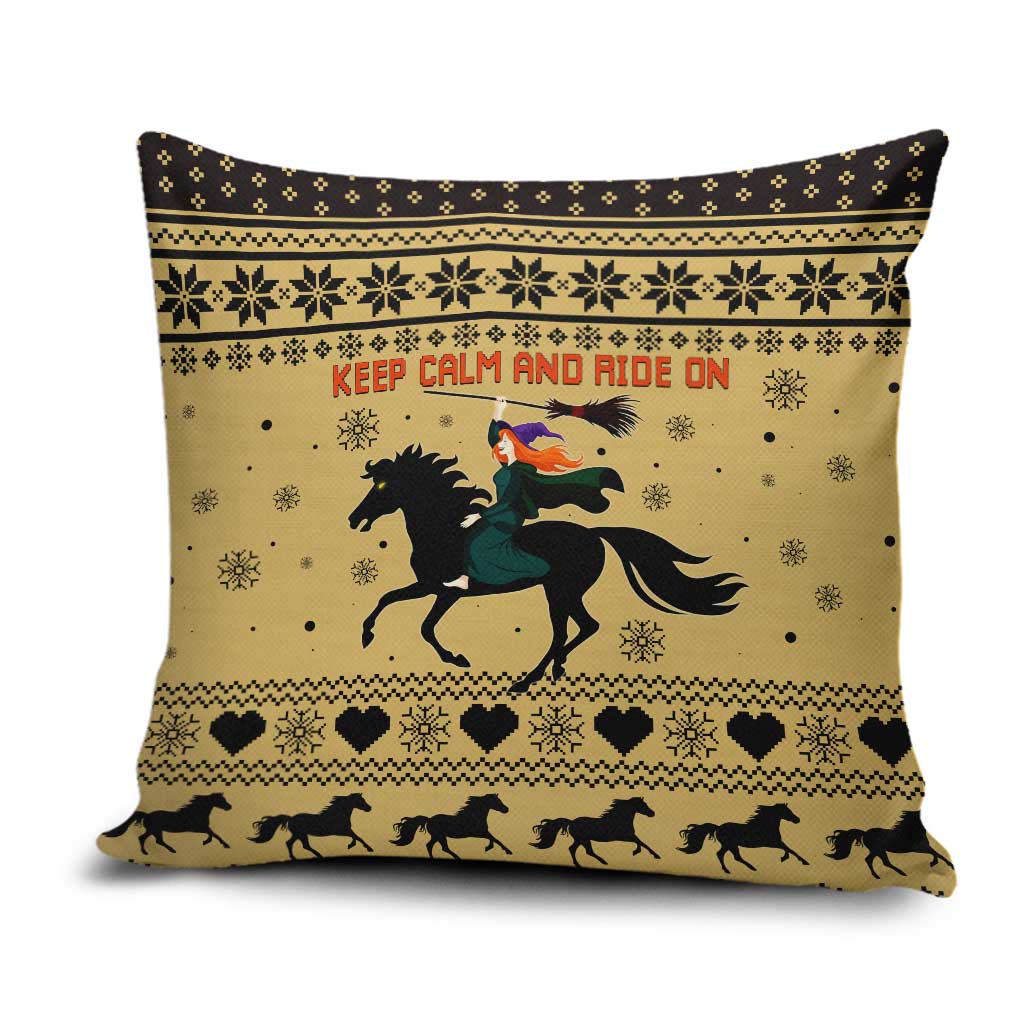Horse Lover Christmas Christmas Pillow Cover Xmas Holiday Patterns - Wonder Print Shop