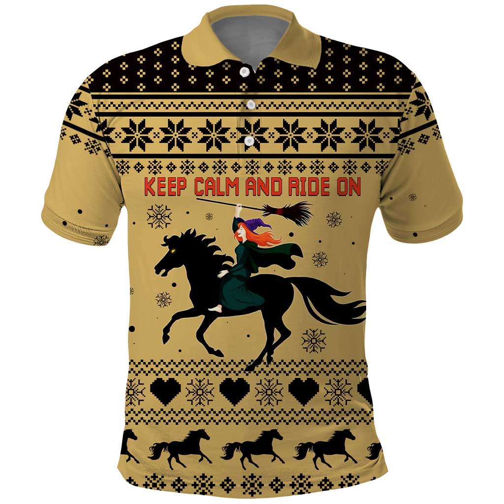 Horse Lover Christmas Christmas Polo Shirt Xmas Holiday Patterns - Wonder Print Shop