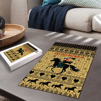 Horse Lover Christmas Christmas Puzzle Xmas Holiday Patterns - Wonder Print Shop
