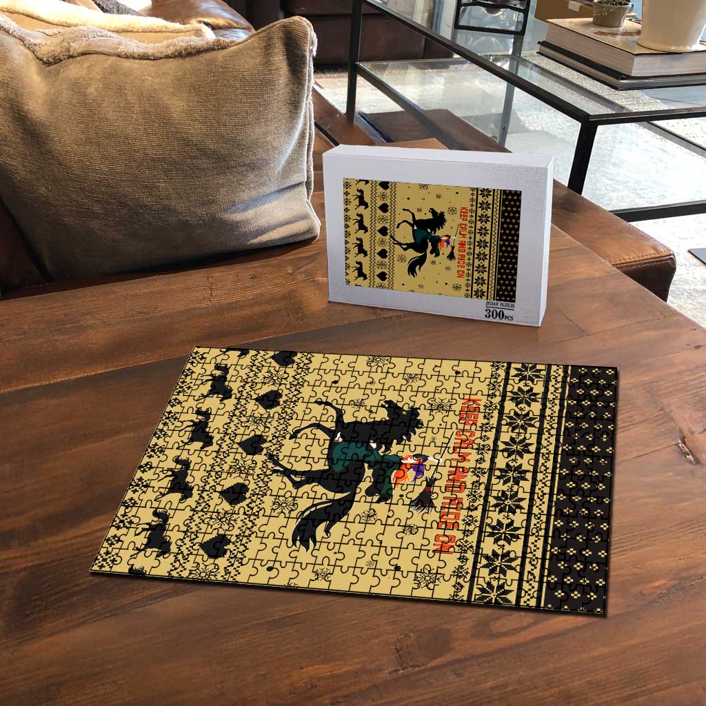Horse Lover Christmas Christmas Puzzle Xmas Holiday Patterns - Wonder Print Shop