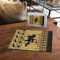 Horse Lover Christmas Christmas Puzzle Xmas Holiday Patterns - Wonder Print Shop