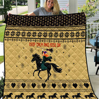 Horse Lover Christmas Christmas Quilt Xmas Holiday Patterns - Wonder Print Shop