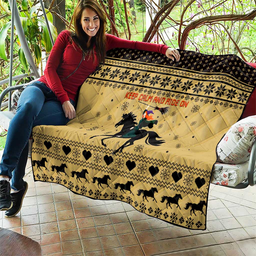 Horse Lover Christmas Christmas Quilt Xmas Holiday Patterns - Wonder Print Shop