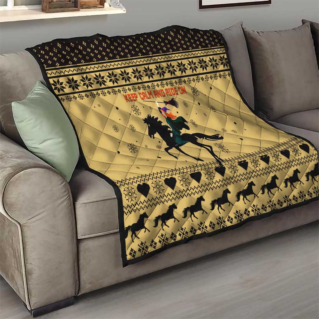 Horse Lover Christmas Christmas Quilt Xmas Holiday Patterns - Wonder Print Shop