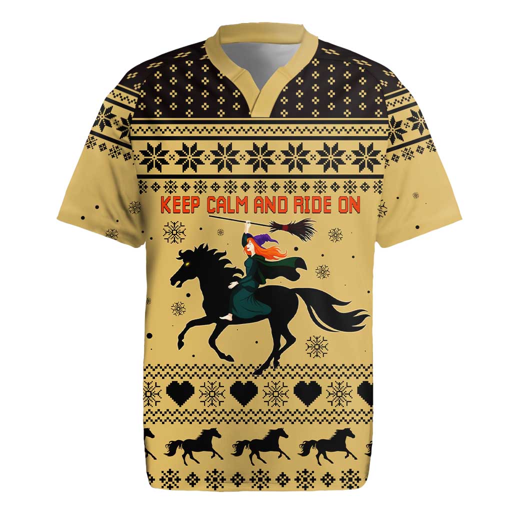 Horse Lover Christmas Christmas Rugby Jersey Xmas Holiday Patterns - Wonder Print Shop
