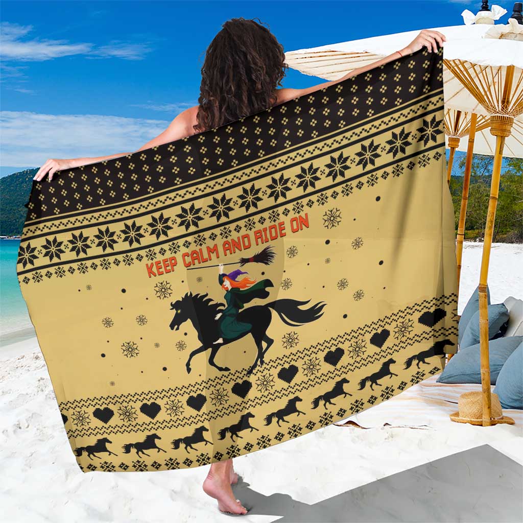 Horse Lover Christmas Christmas Sarong Xmas Holiday Patterns - Wonder Print Shop