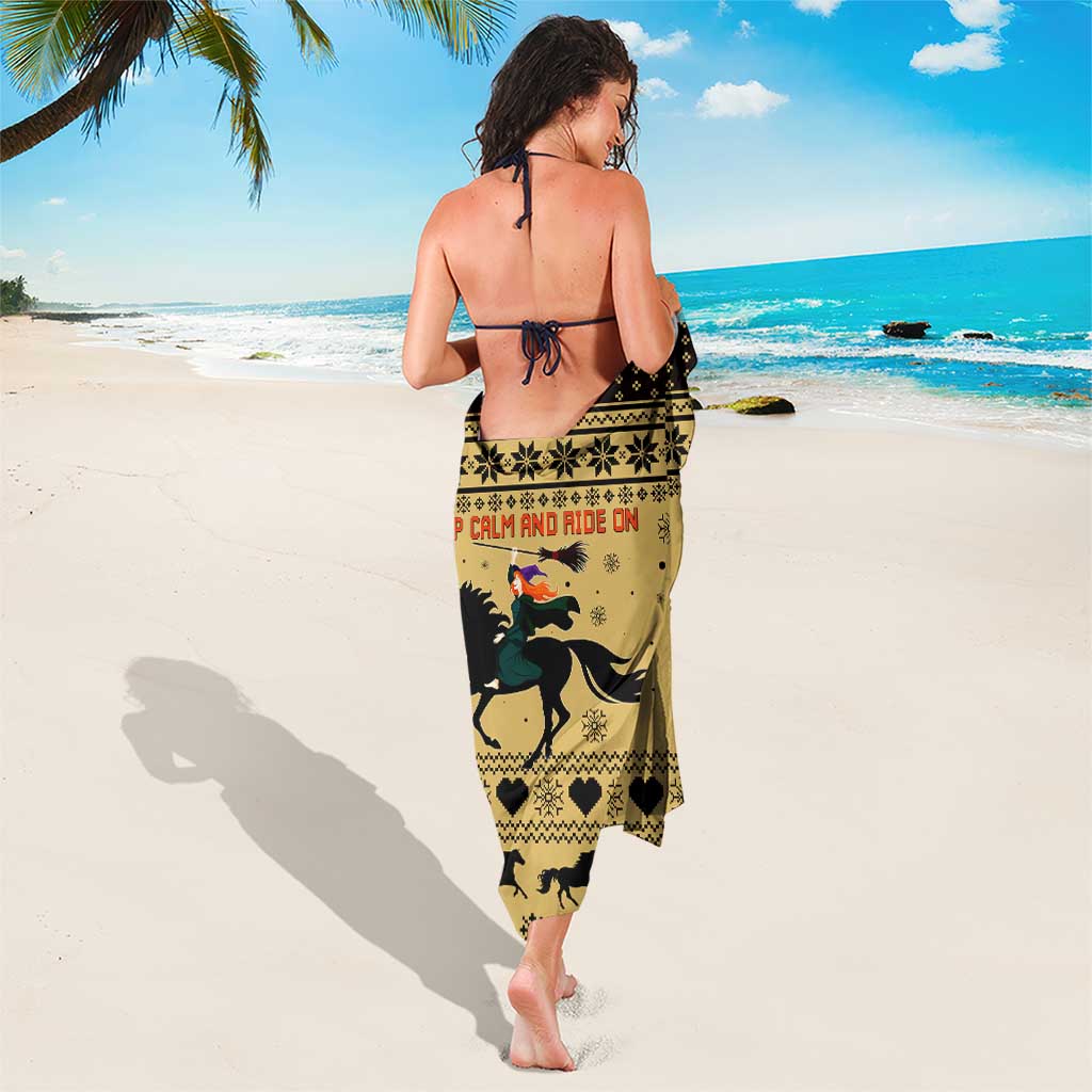 Horse Lover Christmas Christmas Sarong Xmas Holiday Patterns - Wonder Print Shop