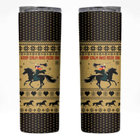 Horse Lover Christmas Christmas Skinny Tumbler Xmas Holiday Patterns - Wonder Print Shop