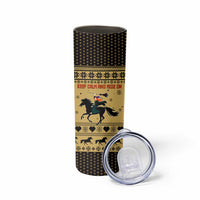 Horse Lover Christmas Christmas Skinny Tumbler Xmas Holiday Patterns - Wonder Print Shop