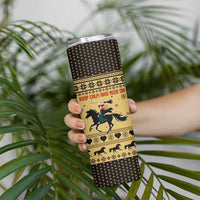 Horse Lover Christmas Christmas Skinny Tumbler Xmas Holiday Patterns - Wonder Print Shop