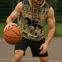 Horse Lover Christmas Christmas Sleeveless Hoodie Xmas Holiday Patterns - Wonder Print Shop