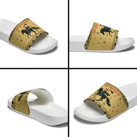 Horse Lover Christmas Christmas Slide Sandals Xmas Holiday Patterns - Wonder Print Shop