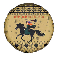Horse Lover Christmas Christmas Spare Tire Cover Xmas Holiday Patterns - Wonder Print Shop