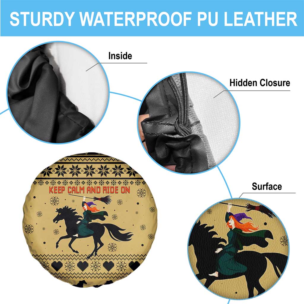 Horse Lover Christmas Christmas Spare Tire Cover Xmas Holiday Patterns - Wonder Print Shop