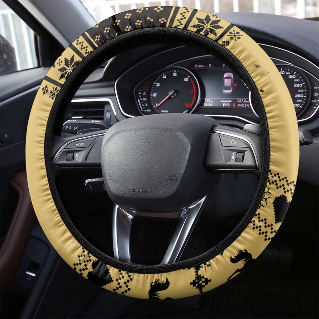 Horse Lover Christmas Christmas Steering Wheel Cover Xmas Holiday Patterns - Wonder Print Shop