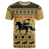 Horse Lover Christmas Christmas T Shirt Xmas Holiday Patterns - Wonder Print Shop