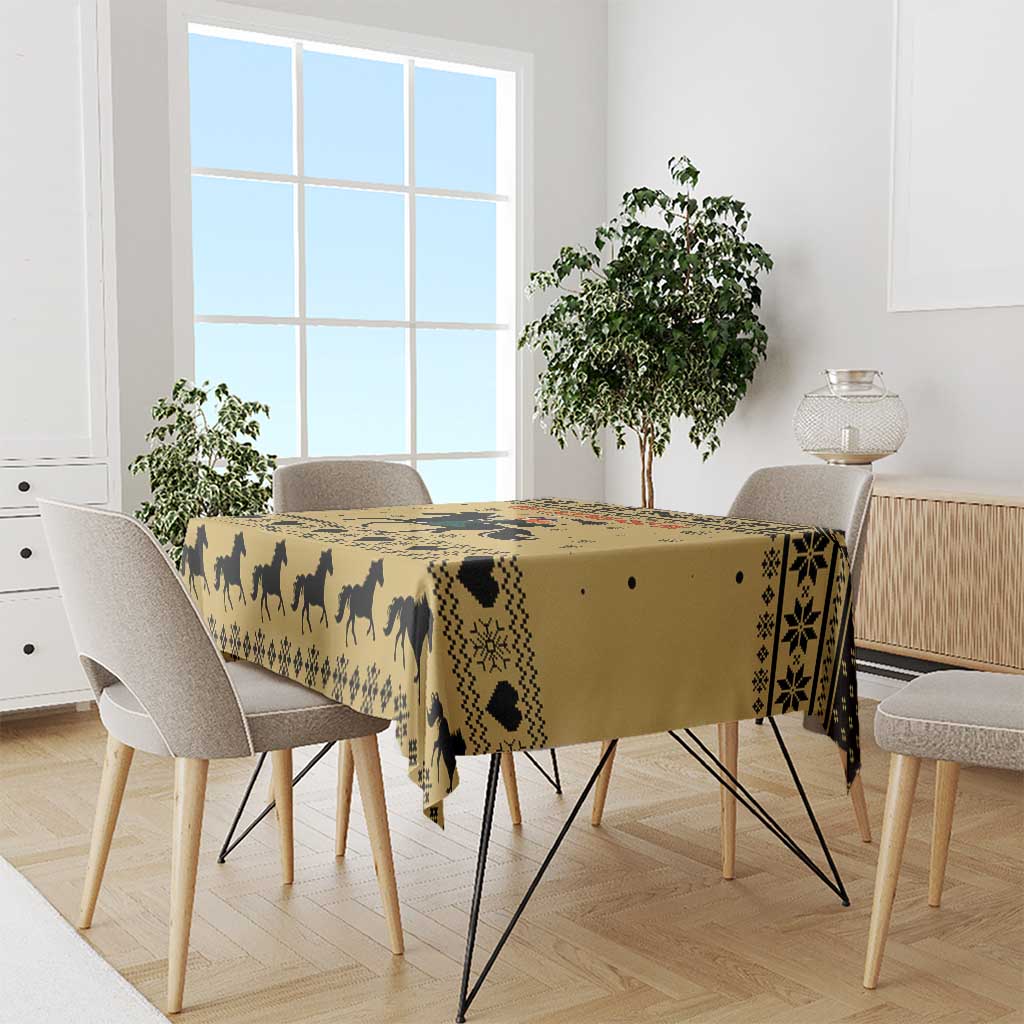 Horse Lover Christmas Christmas Tablecloth Xmas Holiday Patterns - Wonder Print Shop