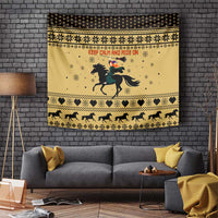 Horse Lover Christmas Christmas Tapestry Xmas Holiday Patterns - Wonder Print Shop