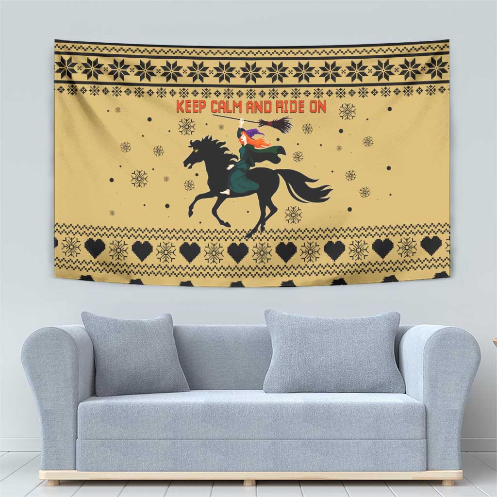 Horse Lover Christmas Christmas Tapestry Xmas Holiday Patterns - Wonder Print Shop