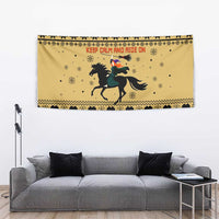 Horse Lover Christmas Christmas Tapestry Xmas Holiday Patterns - Wonder Print Shop