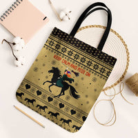 Horse Lover Christmas Christmas Tote Bag Xmas Holiday Patterns - Wonder Print Shop