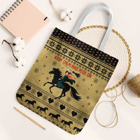 Horse Lover Christmas Christmas Tote Bag Xmas Holiday Patterns - Wonder Print Shop