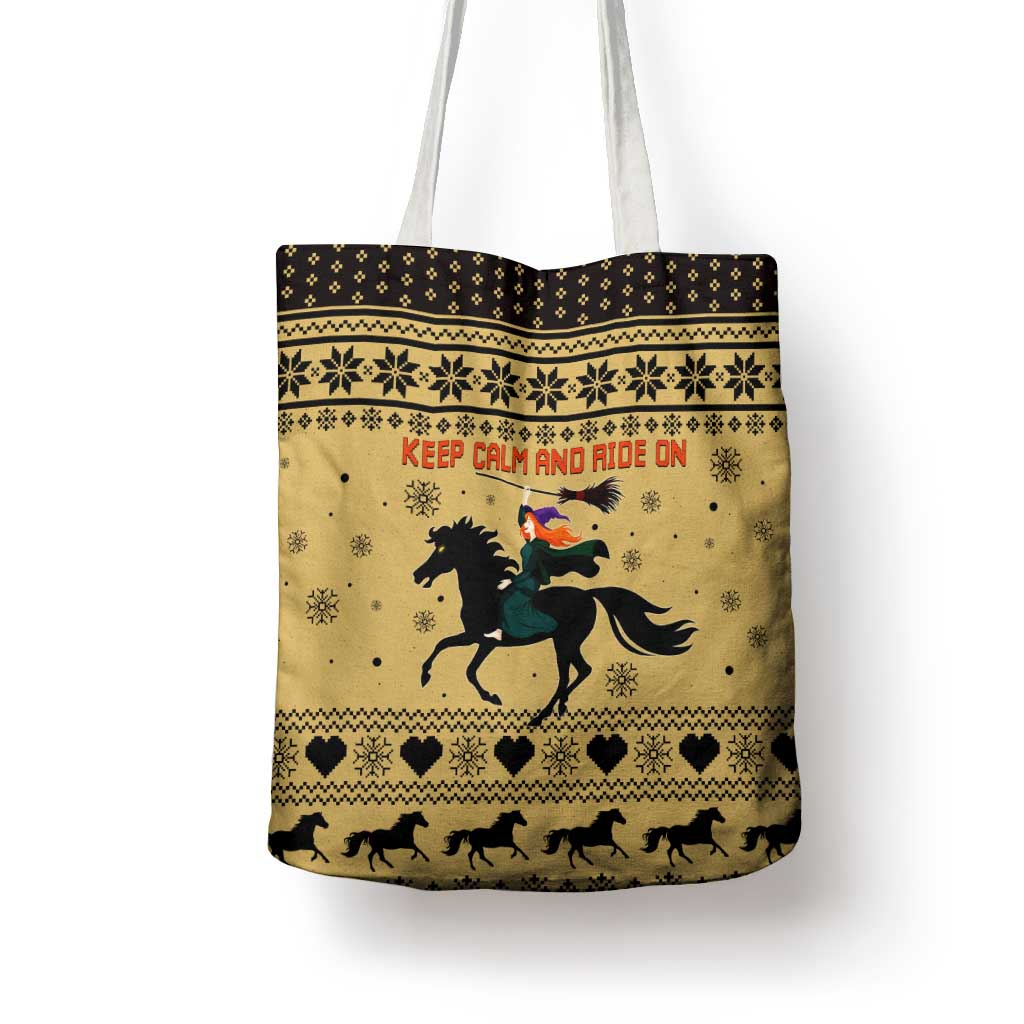 Horse Lover Christmas Christmas Tote Bag Xmas Holiday Patterns - Wonder Print Shop