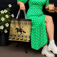Horse Lover Christmas Christmas Tote Bag Xmas Holiday Patterns - Wonder Print Shop