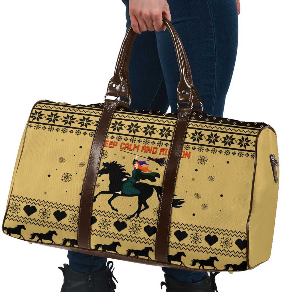 Horse Lover Christmas Christmas Travel Bag Xmas Holiday Patterns - Wonder Print Shop