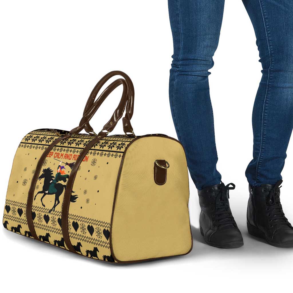 Horse Lover Christmas Christmas Travel Bag Xmas Holiday Patterns - Wonder Print Shop