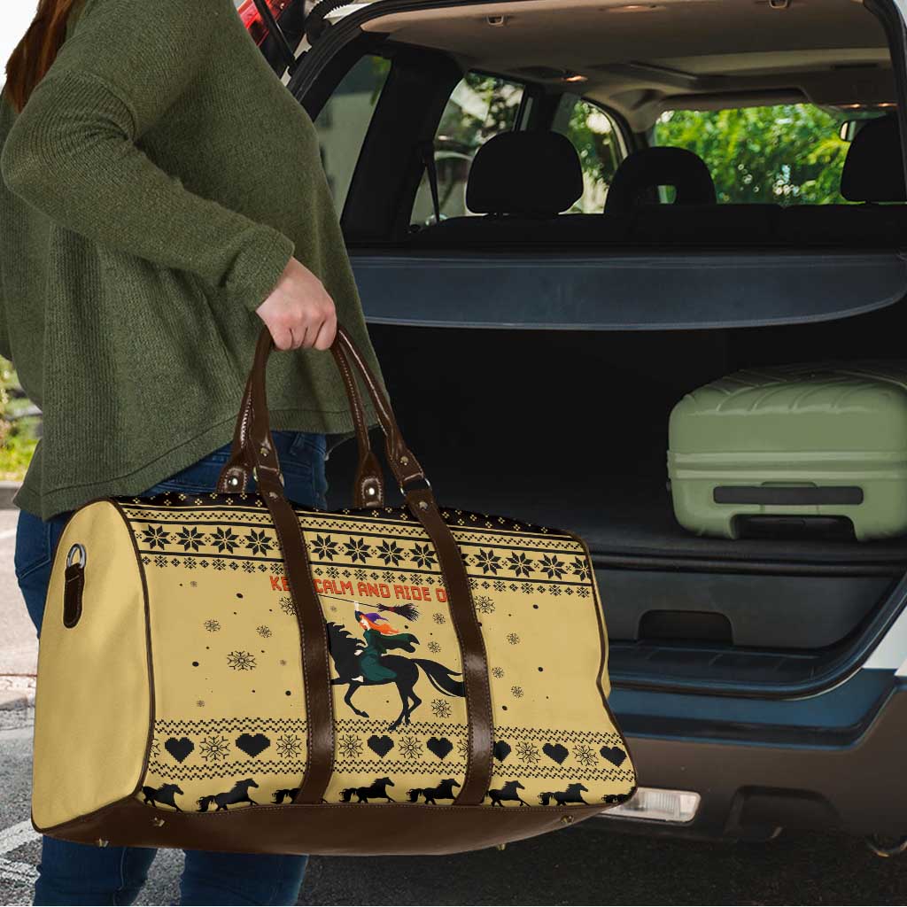 Horse Lover Christmas Christmas Travel Bag Xmas Holiday Patterns - Wonder Print Shop