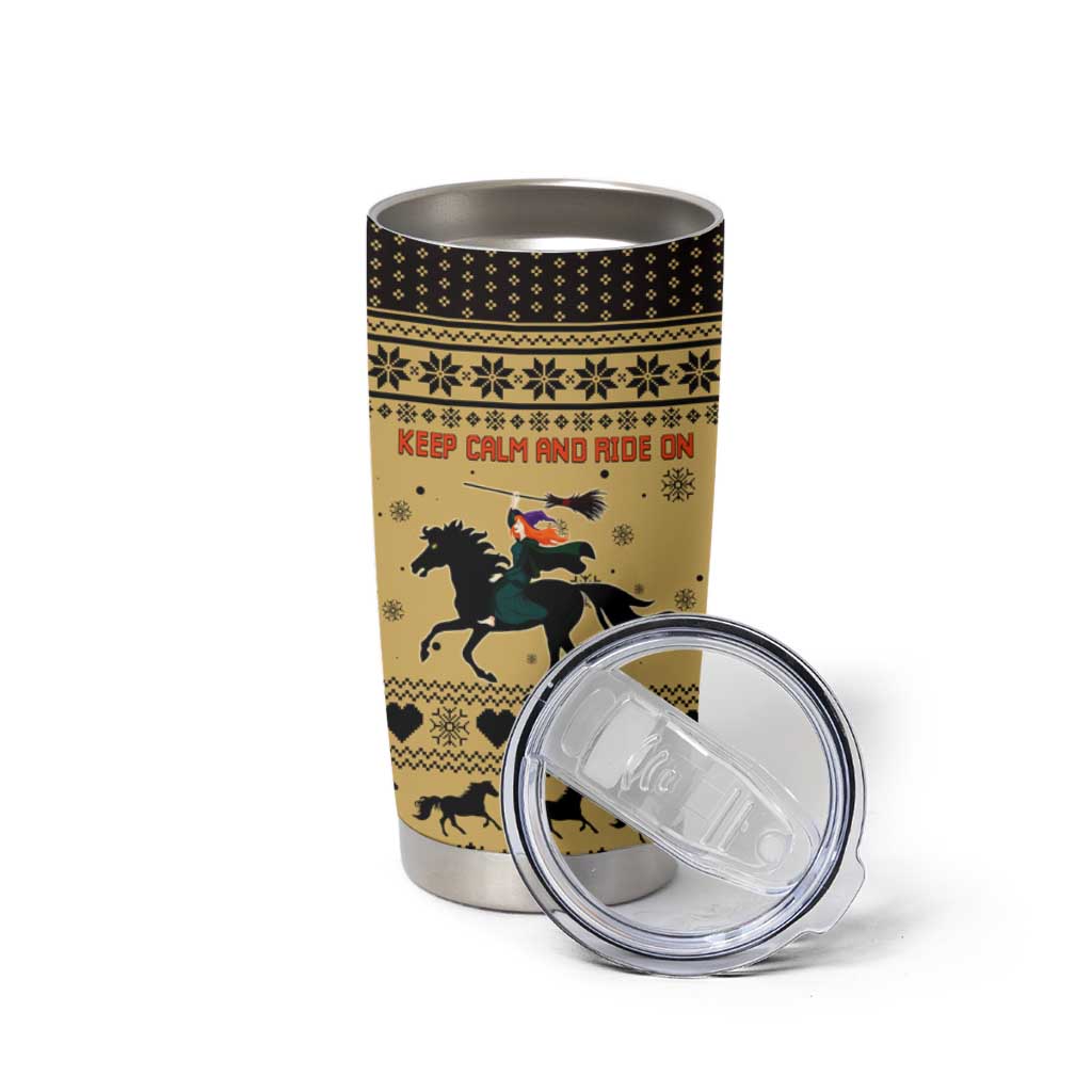 Horse Lover Christmas Christmas Tumbler Cup Xmas Holiday Patterns - Wonder Print Shop