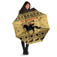 Horse Lover Christmas Christmas Umbrella Xmas Holiday Patterns - Wonder Print Shop