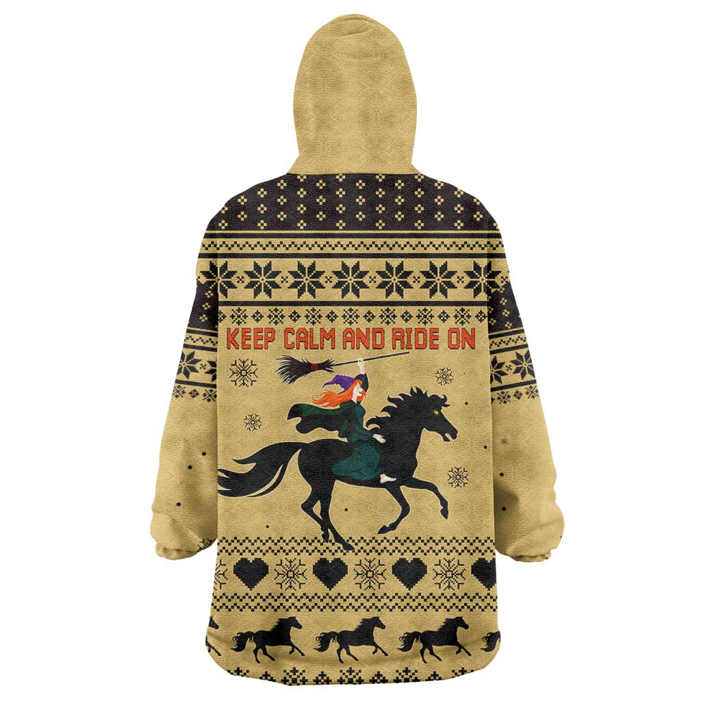Horse Lover Christmas Christmas Wearable Blanket Hoodie Xmas Holiday Patterns - Wonder Print Shop