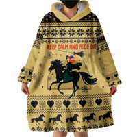 Horse Lover Christmas Christmas Wearable Blanket Hoodie Xmas Holiday Patterns - Wonder Print Shop