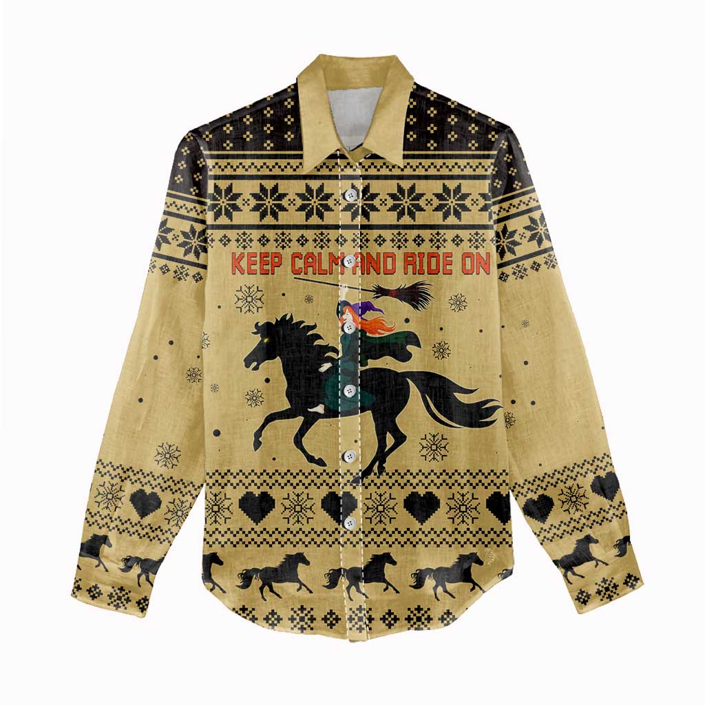 Horse Lover Christmas Christmas Women Casual Shirt Xmas Holiday Patterns - Wonder Print Shop