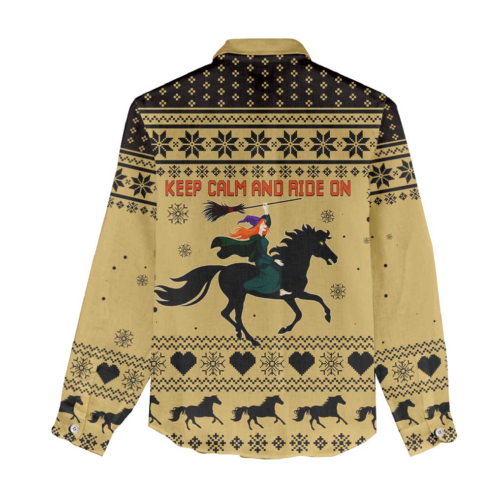 Horse Lover Christmas Christmas Women Casual Shirt Xmas Holiday Patterns - Wonder Print Shop