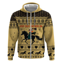 Horse Lover Christmas Christmas Zip Hoodie Xmas Holiday Patterns - Wonder Print Shop