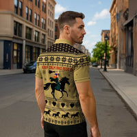 Horse Lover Christmas Christmas Zipper Polo Shirt Xmas Holiday Patterns - Wonder Print Shop